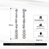 Shining Pearl Tassel Earrings Inlaid Zirconium Pearl – Surprise Gifts — 3