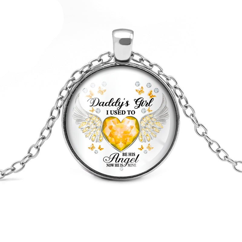 12 Colors Birthstone Angel Wings Necklace Daddy's – Jewelry Gift Ideas — 13