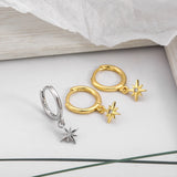 Eight Awn Star Pendant Ear Clip Women – Jewelry Gift Ideas — 8