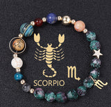 Natural Stone Twelve Constellations Bracelets Cut Hemp – Stylish Gifts — 7