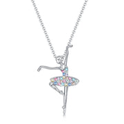 Alloy Colorful Dance Girl Shape Necklace – Jewelry Gift Ideas — 3