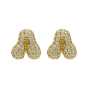 18K Brass Balloon Bubble Zircon Small Size Stud – Birthday Gifts — 17