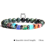 Natural Stone Bead Bracelet Men's Square Emperor – Jewelry Gift Ideas — 2