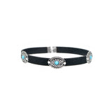 Metal Flower Plate Turquoise Necklace Collar – Jewelry Gift Ideas — 2