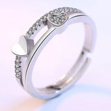European And American Love Double Ring Ladies – Gifts for Couples — 1