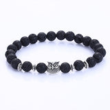 Owl Tiger's Eye Volcanic Stone Energy Bracelet – Jewelry Gift Ideas — 5