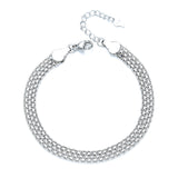 Multi-layer Lace Woven Round Beads Chain Bracelet – Jewelry Gift Ideas — 4