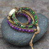 Colorful Turquoise Pendant Woven 3 Layers – Jewelry Gift Ideas — 4