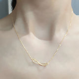 Summer 8-word 925 Silver Love Infinite Necklace – Jewelry Gift Ideas — 1