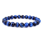 Natural Green Tiger-eye Bracelet Elastic Beaded – Jewelry Gift Ideas — 9