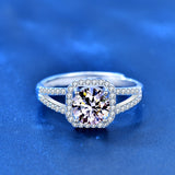 Women's 925 Silver 1 Carat Moissanite Ring – Gifts for Her — 3