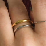 Gold And Silver Color Contrast Patchwork Double-layer – Birthday Gifts — 4