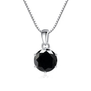 925 Silver Inlaid Round Moissanite Necklace – Jewelry Gift Ideas — 5