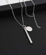 Long Post Round Piece Necklace Sweater Chain – Jewelry Gift Ideas — 7