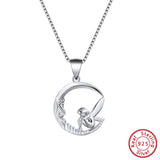 S925 Sterling Silver Necklace Angel Pendant – Jewelry Gift Ideas — 4