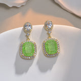 Women's Fashion Elegant Retro Olive Zirconium Earrings – Stylish Gifts — 11