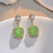 Women's Fashion Elegant Retro Olive Zirconium Earrings – Stylish Gifts — 11