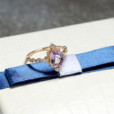 S925 Silver Ring Female Natural Amethyst – Gifts for Her — 5