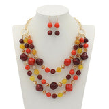 Exaggerated Resin Multilayer Collarbone Necklace – Jewelry Gift Ideas — 3