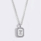English Letter Fashion Commuter Diamond Necklace – Jewelry Gift Ideas — 9