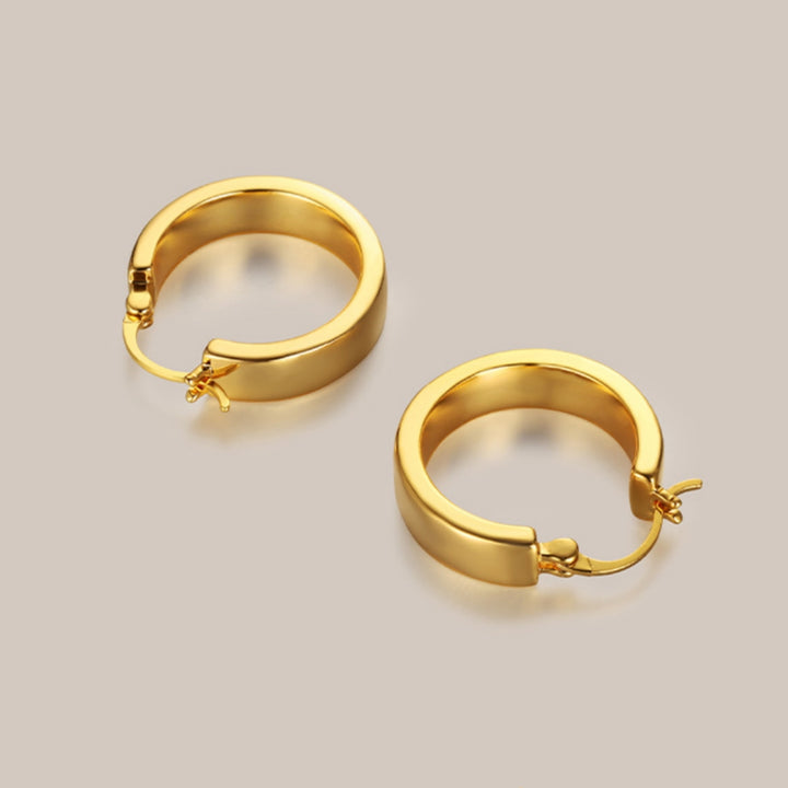 Metal Advanced Geometric Circular Earrings – Birthday Gifts — 1