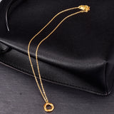 Golden Three Ring Necklace For Women – Jewelry Gift Ideas — 5