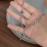 Dark Cross Necklace Men's Fashion Accessories – Stylish Gifts — 5