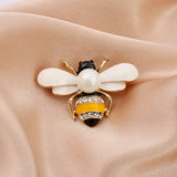 Cartoon Cute Bee Zircon Diamond Pearl Brooch – Jewelry Gift Ideas — 13