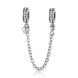 Sterling Silver Bracelet Safety Chain Silicone – Jewelry Gift Ideas — 5