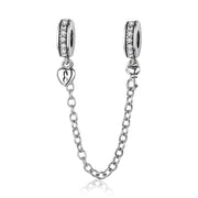 Sterling Silver Bracelet Safety Chain Silicone – Jewelry Gift Ideas — 5