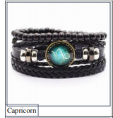 Vintage Braided Leather Cord Set Bracelet – Jewelry Gift Ideas — 10