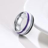 Ring Color 8mm Men's Same Color Flag Ring Foreign – Jewelry Gift Ideas — 16