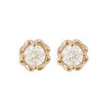 Flower Bud Small Drill Earrings Female 925 Sterling – Gifts for Her — 7