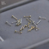 925 Silver Plated Pierced-ear-caring Ear Studs Women – Gifts for Her — 7