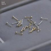 925 Silver Plated Pierced-ear-caring Ear Studs Women – Gifts for Her — 7