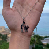 Stainless Steel Mother And Children Necklace Love – Jewelry Gift Ideas — 9