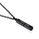 Long Stainless Steel I LOVE YOU Wishing Column – Jewelry Gift Ideas — 7