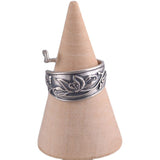 Retro Ethnic Style Lotus Peacock Opening Ring – Stylish Gifts — 10