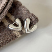 V - Stud Earrings And Minimal Silver Ornaments – Birthday Gifts — 4