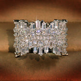 Irregular Micro Inlaid Zircon Ring – Surprise Gifts — 1