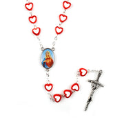 Heart-Shaped Acrylic Rosary Necklace – Jewelry Gift Ideas — 7