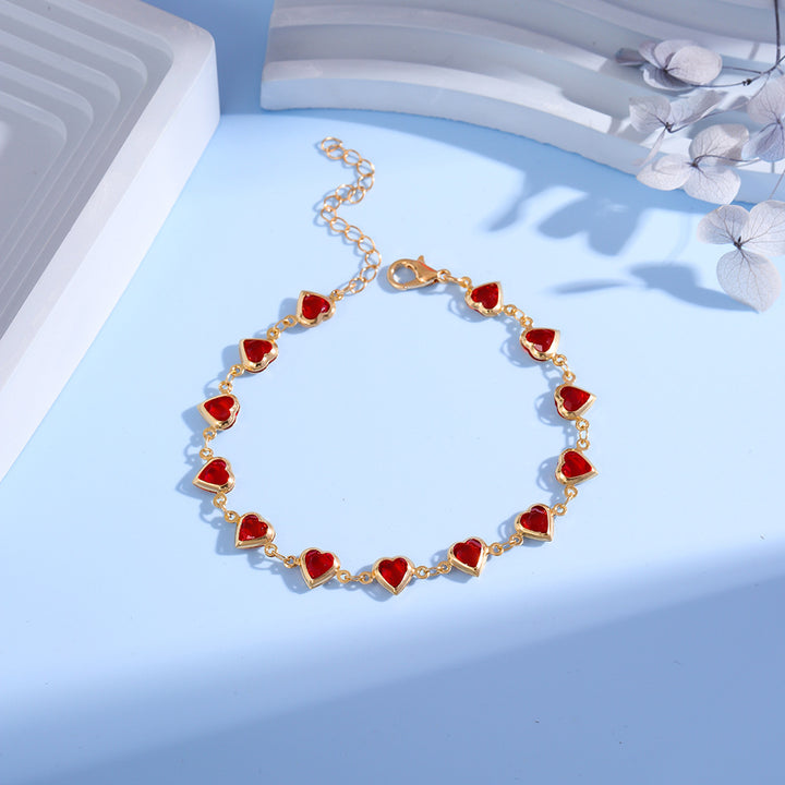 Sweet Beaded Candy Color Heart Bracelet – Jewelry Gift Ideas — 1