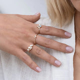 Women's Diamond Diamond Crystal Ring – Gifts for Her — 2