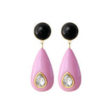 High-grade 925 Color Water Drop Silver Stud Earrings – Birthday Gifts — 5