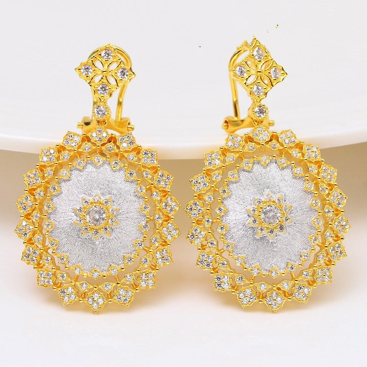 Light Luxury 925 Colorful Brushed Earrings – Small Gift Ideas — 1