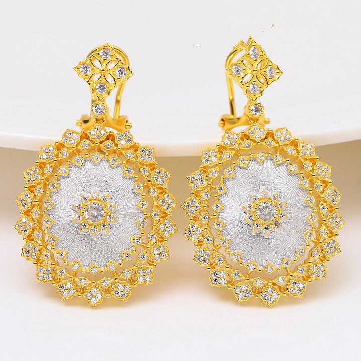 Light Luxury 925 Colorful Brushed Earrings – Small Gift Ideas — 1