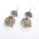 DIY Punk Earrings From Old Times Mechanical Gear – Creative Gifts — 1