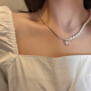 Korean Fashion Pearl Silver Necklace – Jewelry Gift Ideas — 2