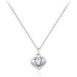 S925 Silver Love Pendant Bead Necklace For Women – Jewelry Gift Ideas — 7