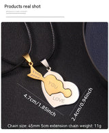 Cute Heart Couple Necklace With One Arrow LOVEYOU – Jewelry Gift Ideas — 10